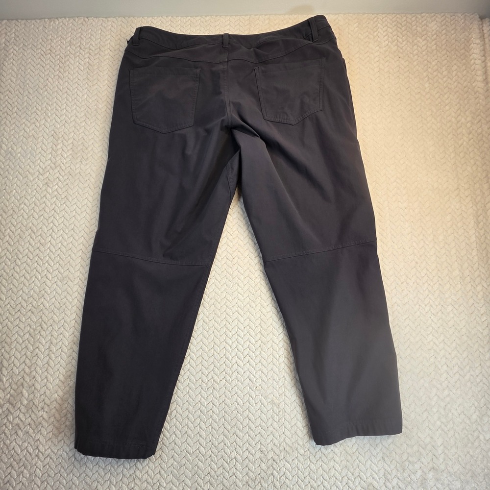 Lululemon ABC Pant Classic Warpstreme Dark Charcoal Gray Mens Size 38x26 - Picture 2 of 8